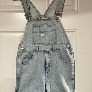 Light Blue 90’s Denim Short Overalls